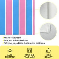 Chemin de table personnalisé avec motif arc-en-ciel gay (design Captain John), idéal pour les banquets et les fêtes à thème spéciales