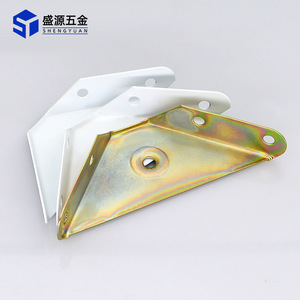 Shengyuan Metal Corner Bracket 0403 Thickened Iron Cabinet Furniture Connector White Zinc Plated Durable - Product Image 1