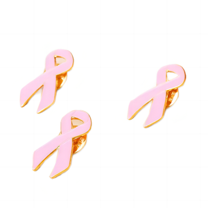 Promotion : Broches Ruban Rose, Badges et Épingles de Revers Personnalisées en Émail Souple pour la Sensibilisation au Cancer du Sein et SIDA - Product Image 1