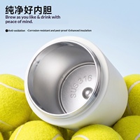 Nouvelle tasse isotherme en acier inoxydable 316 / Bouteille d'eau sport double usage à ouverture à une touche avec poignée portable, idéale pour l'extérieur