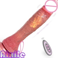 Vibromasseur réaliste en forme de pénis, gros et épais, pour stimulation du point G et jouets sexuels anaux pour femmes