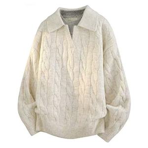 เสื้อสเวตเตอร์สองชิ้นแฟชั่นฤดูใบไม้ร่วงและฤดูหนาวใหม่  แบบลำลองหลวมๆ สำหรับวัยรุ่นชาย - Product Image 4