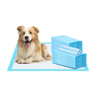 Hot selling SustainableStocked Urine Mats Leak-proof 5-layer Super Absorbent Pet Training Disposable Dog Pee Pads