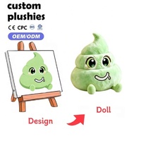 Peluche Mignonne et Moelleuse en Forme de Crotte, Jouet en Peluche Doux, Peluche Kawaii en Forme de Crotte, Décoration Amusante pour Chambre, Coussin Décoratif, Cadeau d'Anniversaire Unique pour Enfants