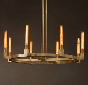 Modern Pendant Lamp Led Rings Circle Ceiling Hanging Chandelier brass <b>Loft</b> Living Dining Room Kitchen Indoor <b>Lighting</b> Fixture - Product Image 3