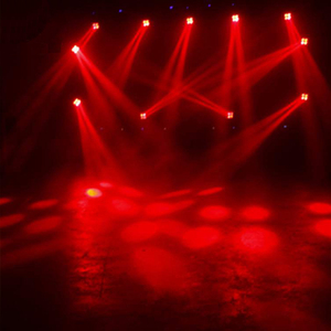 <span class=keywords><strong>Led</strong></span> chùm thiết bị chiếu sáng 4Pcs x 25W giai đoạn đầu di chuyển đèn xoay hộp đêm dẫn di chuyển đầu chùm - Product Image 6