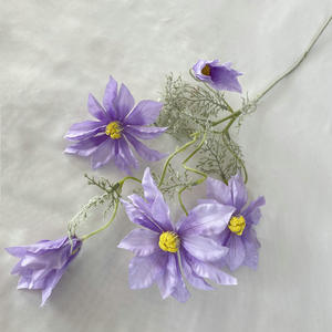 Arche <span class=keywords><strong>de</strong></span> <span class=keywords><strong>mariage</strong></span> romantique et rêveuse en fleurs artificielles en soie violette réaliste, style bohème, <span class=keywords><strong>décoration</strong></span> d'allée pour hôtel - Product Image 5