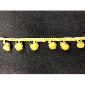 ลูกไม้คุณภาพสูง ลูกไม้นุ่มพร้อมขอบปอมปอม สามารถปรับแต่งได้ มีหลายสีให้เลือกสำหรับขายส่ง ลูกไม้คุณภาพดีที่สุด ขายดีที่สุด - Product Image 3