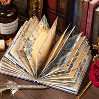 Un paquet de papier pour scrapbooking « Moonset » à motif de roses vintage, papier de fond pour scrapbooking, pour vieux livres