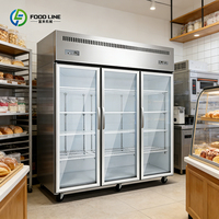 Vitrine Réfrigérée Commerciale à Faible Consommation d'Énergie, Verre Anti-Buée pour une Visibilité Claire Toute la Journée
