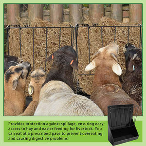 Alimentador de heno lento de conejo JH-Mech, agujeros de malla de 0,8 ", fácil de instalar, alimentador de heno colgante de Metal para <span class=keywords><strong>comer</strong></span> lento para caballos para granjas - Product Image 5