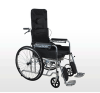 Fauteuil roulant pliant léger manuel Portable complet pour personnes âgées enceintes handicapées
