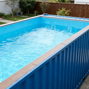 <span class=keywords><strong>Piscina</strong></span> de contenedor marítimo de 40 pies DIY: Construcción de piscinas de contenedor de 40 pies de tamaño completo con techo abierto <span class=keywords><strong>al</strong></span> por mayor - Product Image 2