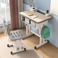 Ensemble de bureau et de chaises pour enfants d'étude moderne à prix abordable ensemble table d'étude et chaises