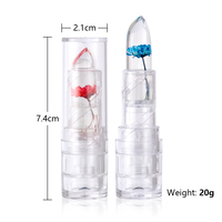 Durable Hydratant Transparent Flash Magique Fleurs Organiques Gel Brillant À Lèvres Vegan Gelée Rouge À Lèvres Ensemble Étanche Cosmétique Maquillage