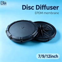 Aérateur microporeux de type disque, diffuseur d'air en EPDM, 12 pouces, 1 an, 500 L/heure, aération à bulles fines pour le traitement des eaux usées
