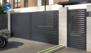 Porte en aluminium, sécurité, clôture en aluminium commerciale, <span class=keywords><strong>portail</strong></span>, nouveau style de conception de <span class=keywords><strong>portail</strong></span> pour maison, cour privée, aluminium - Product Image 2