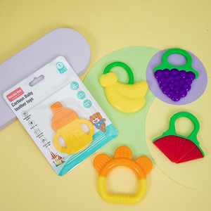 Juguete Suave <span class=keywords><strong>para</strong></span> Bebés, <span class=keywords><strong>Mordedor</strong></span> de Frutas, Superventas, 100% de Grado Alimenticio, Mordedores de Silicona con Forma de Biberón <span class=keywords><strong>para</strong></span> Recién Nacidos - Product Image 5