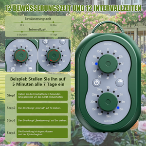 Kit d'irrigation goutte à goutte solaire avec minuterie pour trente plantes en pot, tuyau de 35 mètres, système automatique pour jardin, balcon, extérieur - Product Image 4