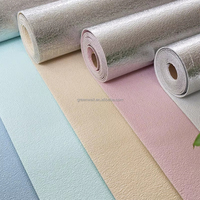 Papier peint imperméable et résistant à l'humidité, en PVC, à coller, pour la décoration de la maison, moderne, 3D, épais, texture boue de diatomée, pour salon, chambre à coucher