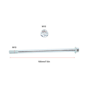 <span class=keywords><strong>Axe</strong></span> <span class=keywords><strong>de</strong></span> <span class=keywords><strong>roue</strong></span> arrière M10 195 mm en alliage <span class=keywords><strong>de</strong></span> titane, pièce <span class=keywords><strong>de</strong></span> rechange pour moto/cyclomoteur/scooter/quad/moto tout-terrain <span class=keywords><strong>de</strong></span> 90 cc à 250 cc - Product Image 3