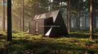 Maisons préfabriquées modernes de luxe Skyacross, imperméables, fabriquées en acier, appartement en conteneur, maison miniature en forme de triangle