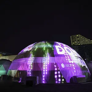 10m 휴일 별장 호텔 판매를 위한 알루미늄 합금 구조 Geo 돔 천막 투상 Galmping 돔 둥근 돔 천막