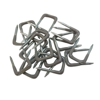 Agrafes en U isolées 3/4 pouce en acier au carbone avec pointe acérée, type anneau pour la fixation du bois, des fils et des câbles