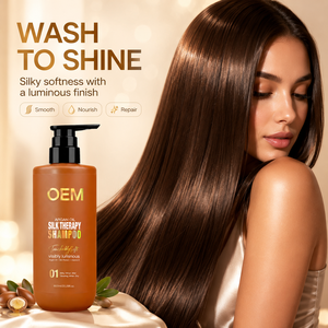 Champú de aceite de argán marroquí reparador y de limpieza profunda sin sulfatos, de marca privada para proveedores mayoristas, para un cabello suave y brillante - Product Image 6