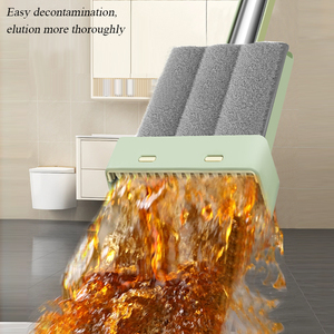 IMAXX 360智能超细纤维魔术手柄旋转挤压平板拖把套装，带2pcs清洁布，用于家庭地板清洁 - Product Image 5
