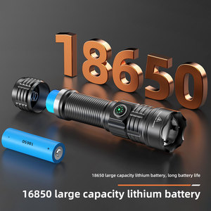 Mạnh mẽ công suất cao NGOÀI TRỜI 3 chế độ 1500m trắng Lazer ánh sáng có thể sạc lại USB-C <span class=keywords><strong>LED</strong></span> Torch chiến thuật ánh sáng đèn pin - Product Image 4