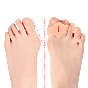 Correcteur d'orteils à double trou pour hallux <span class=keywords><strong>valgus</strong></span> et correction des superpositions d'orteils, pour hommes et femmes, en matériau SEBS souple, anti-frottement, avec attelle et coussinet d'orteil - Product Image 4