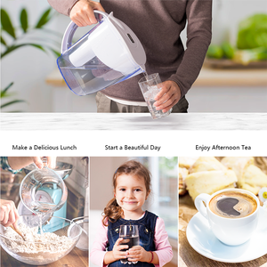 WELLBLUE Offres Spéciales personnalisé standard <span class=keywords><strong>meilleur</strong></span> prix alcaline <span class=keywords><strong>filtre</strong></span> à <span class=keywords><strong>Eau</strong></span> <span class=keywords><strong>pichet</strong></span> avec <span class=keywords><strong>pichet</strong></span> d'<span class=keywords><strong>eau</strong></span> filtres - Product Image 6