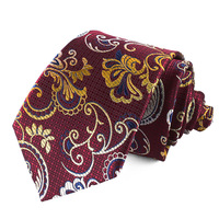 7CM Breite Custom Design Markenname Shirt Anzug Krawatte Zubehör Männer Krawatten Gelb Paisley Krawatten