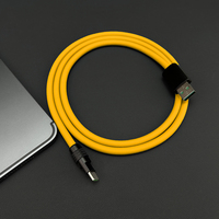 Cable de Carga Rápida USB C Chubby 2.0 de 120W, Cable USB C de Silicona Suave y Duradero, Cable de Carga Extra Grueso Compatible con iPhone 17 15