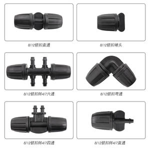 Raccord en T pour tuyau d'arrosage de jardin, connecteur de verrouillage en plastique de 16 mm pour système d'irrigation par tuyau flexible - Product Image 5