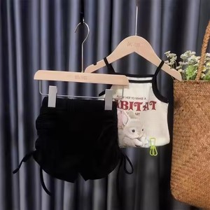 Top estivo Casual da ragazza di successo in cotone stile bohémien con spalle scoperte a maniche corte <span class=keywords><strong>eleganti</strong></span> pantaloncini in tinta unita - Product Image 4