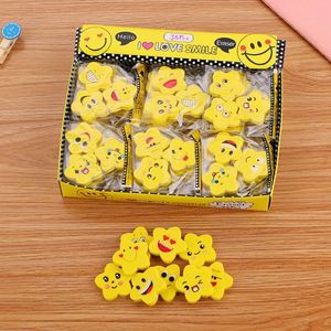 Gomme à effacer jaune fantaisie promotionnelle pour fournitures scolaires, en caoutchouc TPR écologique, certifiée EN-71, forme personnalisée - Product Image 2