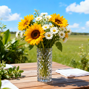 Table <strong>Vase</strong> Personalized Mini Small Size <strong>Flower</strong> <strong>Vases</strong> Plastic Acrylic Unbreakable Polycarbonate Clear for Home Bathroom Decor - Product Image 1