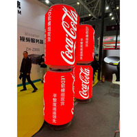 Écran LED interactif P2.5 en forme de bouteille de bière, portable, léger, extérieur, IP65, affichage numérique couleur pleine, affiche numérique
