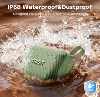 Enceinte portable Tribit PocketGo 7W IP68 6.0 avec appairage TWS et 20h d'autonomie, subwoofer intégré, prise en charge des cartes TF