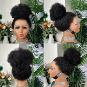 360lace Brazilian Hair Kinky Straight <b>Wig</b> Transparent for <b>Lace</b> High Density 250% Virgin Hair Frontals Closures Supply - Product Image 2