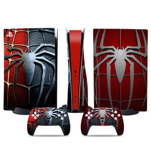 Autocollant de dessin animé Marvel <span class=keywords><strong>Spider</strong></span>-<span class=keywords><strong>Man</strong></span> pour console de jeu PS5 Slim, décoration pour enfants, vente en gros, cadeau de fête, personnalisé - Product Image 5