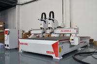 Excelente Calidad Máquina CNC Router para Madera 1325 1530 2030 2040, Eje Único, NC Studio Syntec, Motor de 6kW, Mesa de 2000x4000mm