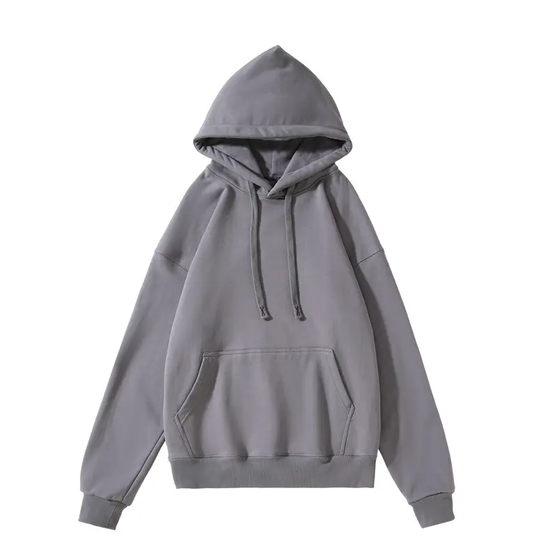 Blank Hoodies Sweatshirts Custom Logo Mens Oversized Drop Shoulder Sweatshirt Pullover Hoodie Plain