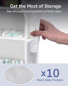 Organisateur de rangement suspendu pliable en tissu robuste avec 5 poches, sacs de rangement à suspendre sur la porte – Offre Spéciale - Product Image 3