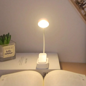 Lampe de lecture pliable mini à clipser, rechargeable USB, LED, 3 modes, protection oculaire, intensité réglable en continu, flexible pour chambre à coucher - Product Image 2