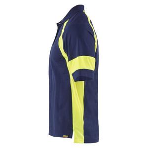 BLAKLADER - 352810508933L Polo con Hi-vis Azul marino/Amarillo Hi-vis-EAN 7330509908167 ROPA DE TRABAJO DE LA HI-VIS - Product Image 3