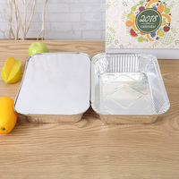 1750ml Jetable ustensiles de cuisine en aluminium plateau Écologique casseroles en aluminium en aluminium de récipient de nourriture