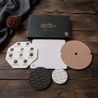 Boîte cadeau en chocolat avec insert en papier alvéolé ciré, qualité alimentaire, écologique, résistant à la graisse, 3/5/7 couches, protection pour bonbons, personnalisable